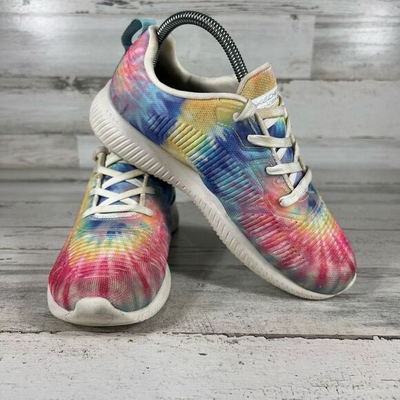 Skechers Women Bobs Squad Hazy Daisy 117030 Multicolor Running Shoes Sneaker 7.5 - Picture 5 of 8